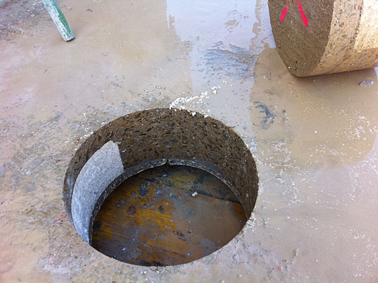 Carotaggi su qualsiasi materiale da costruzione, prefabbricato o eseguito in opera, niente vibrazioni niente polveri